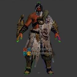 次世代部落戰(zhàn)士壯漢模型