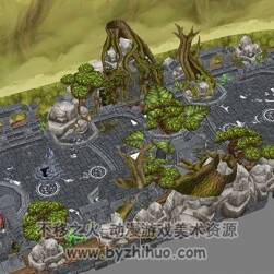 【至日競技場】moba類手游場景模型