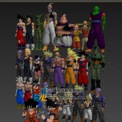 七龍珠 人物合集 Max模型