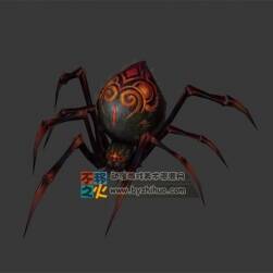 怪物蜘蛛 Max模型 四邊面