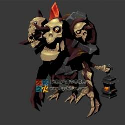 惡魔 魔鬼 頭骨 模型