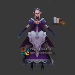 精靈 美女 女仆 模型