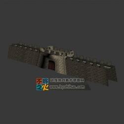 城墻 城門 Max模型