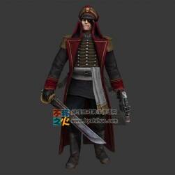 西方 海盜船長(zhǎng)模型