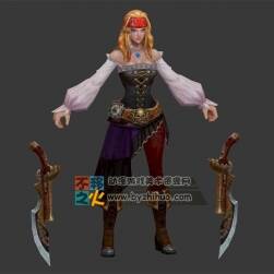 金發(fā) 美女 海賊 海盜 模型