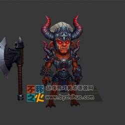 惡魔 魔鬼 鎧甲 兵 模型