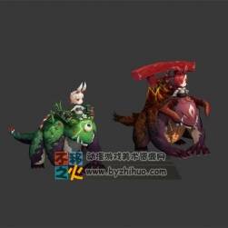 山兔 兔子 青蛙 和服 模型