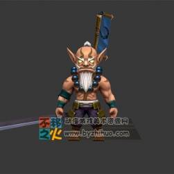 Q版獸人 劍圣 模型