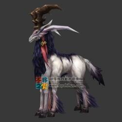 六足長(zhǎng)角羊獸  Max模型