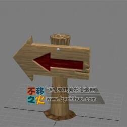 木質(zhì)指示牌模型