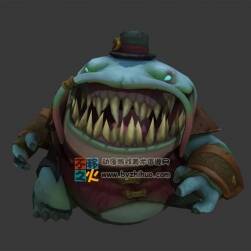 英雄聯(lián)盟LOL 河流之主 塔母 帶全套動作 3D模型