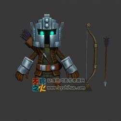 Q版 弓箭手 Max模型