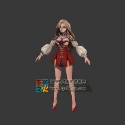 金發(fā) 性感 短裙 少女 模型