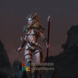 美女 性感 獵人 模型