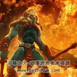 刀塔2 高清原畫(huà)概念設(shè)定+3D人物截圖