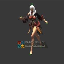 白發(fā) 美女 性感 古裝 模型