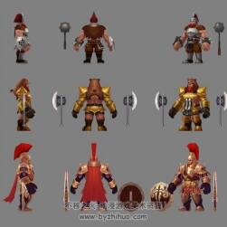 角斗士模型 帶升級(jí)版本 初級(jí)斗士 精英級(jí)斗士 5套模型