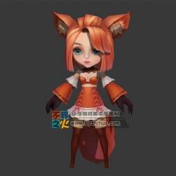 蘿莉 可愛 妖精 狐貍精模型