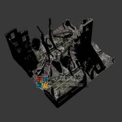 現(xiàn)代建筑廢墟