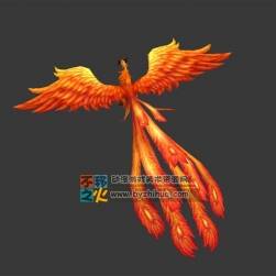 赤焰火鳳鳥 Max模型