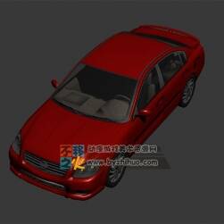 一輛紅色汽車 Max模型