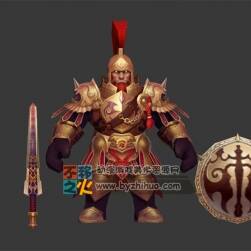 鎧甲 壯士 將軍 戰(zhàn)神 劍盾 模型