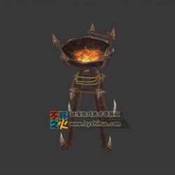 部落火盆模型