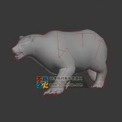 動物動作之北極熊 Max模型