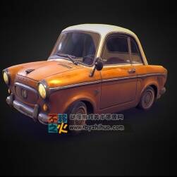 古董式小轎車 老式汽車 3D模型