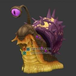 變異蝸牛 獨(dú)眼蝸牛怪 Max模型