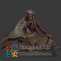 老頭 乞丐 模型