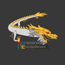 盤旋著的中國(guó)龍 MAX模型 有動(dòng)畫(huà)