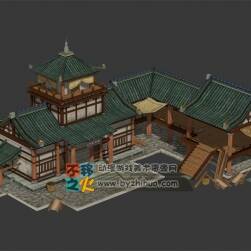 材料店 游戲建筑模型