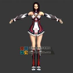 連衣裙 魔法 美女 女法師模型