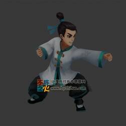 功夫 男孩 少年 古裝 模型