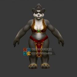 熊貓人 母熊貓 比基尼 模型