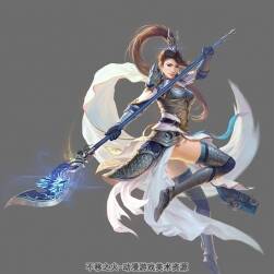 中國古風(fēng)古風(fēng)武將女俠角色原畫鑒賞