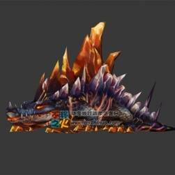 高級熔巖鱷魚獸 Max模型