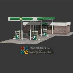 外國加油站模型