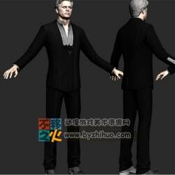 次世代西裝外國男人模型