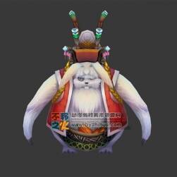 大胖兔子坐騎 Max模型 三邊面