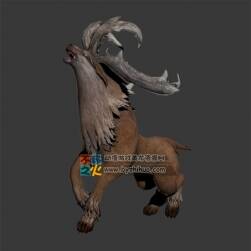 巨角馴鹿 Max模型 含全套動(dòng)作