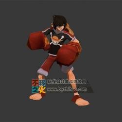 男孩 少年 草帽 拳擊