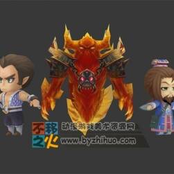 韓國(guó)Q版角色系列 火幽靈 壯漢 術(shù)士