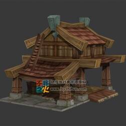 卡通木屋模型