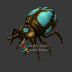 甲蟲怪白帝蟲 Max模型