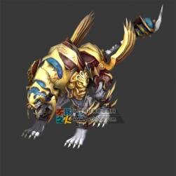 金甲白虎坐騎 Max模型