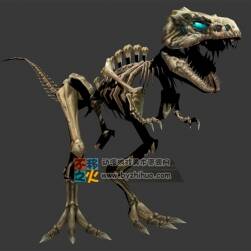 亡靈龍 恐龍骨架 Max模型