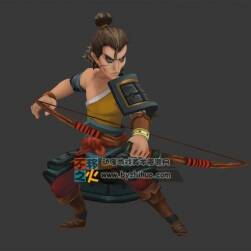Q版弓箭手 帶動(dòng)作游戲模型