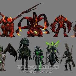 英雄無(wú)敵6 角色怪物模型
